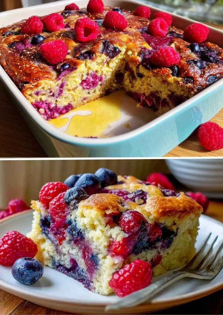 Vegan Mixed Berry Breakfast Cake