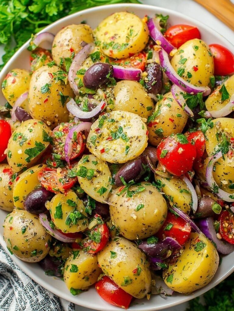 Mediterranean Vegan Potato Salad