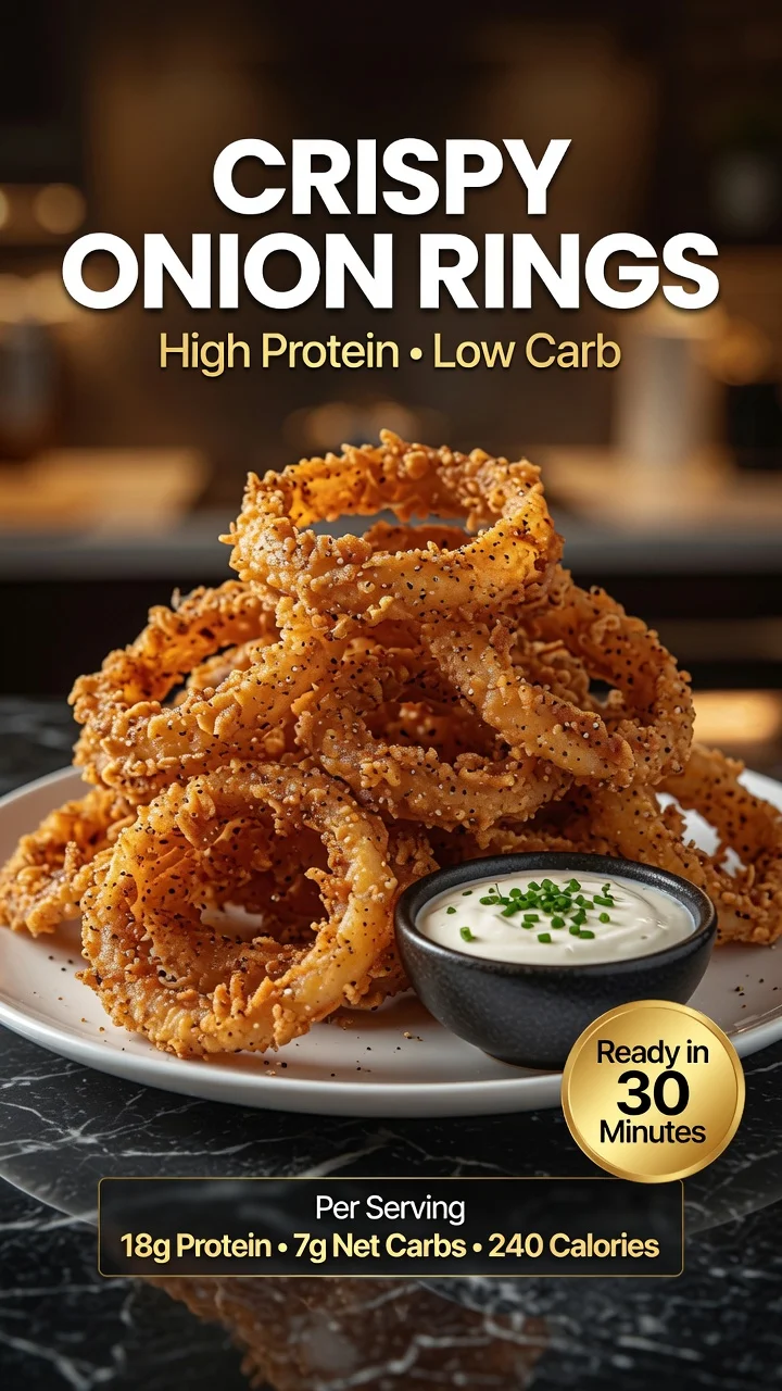 High-Protein Crispy Onion Rings