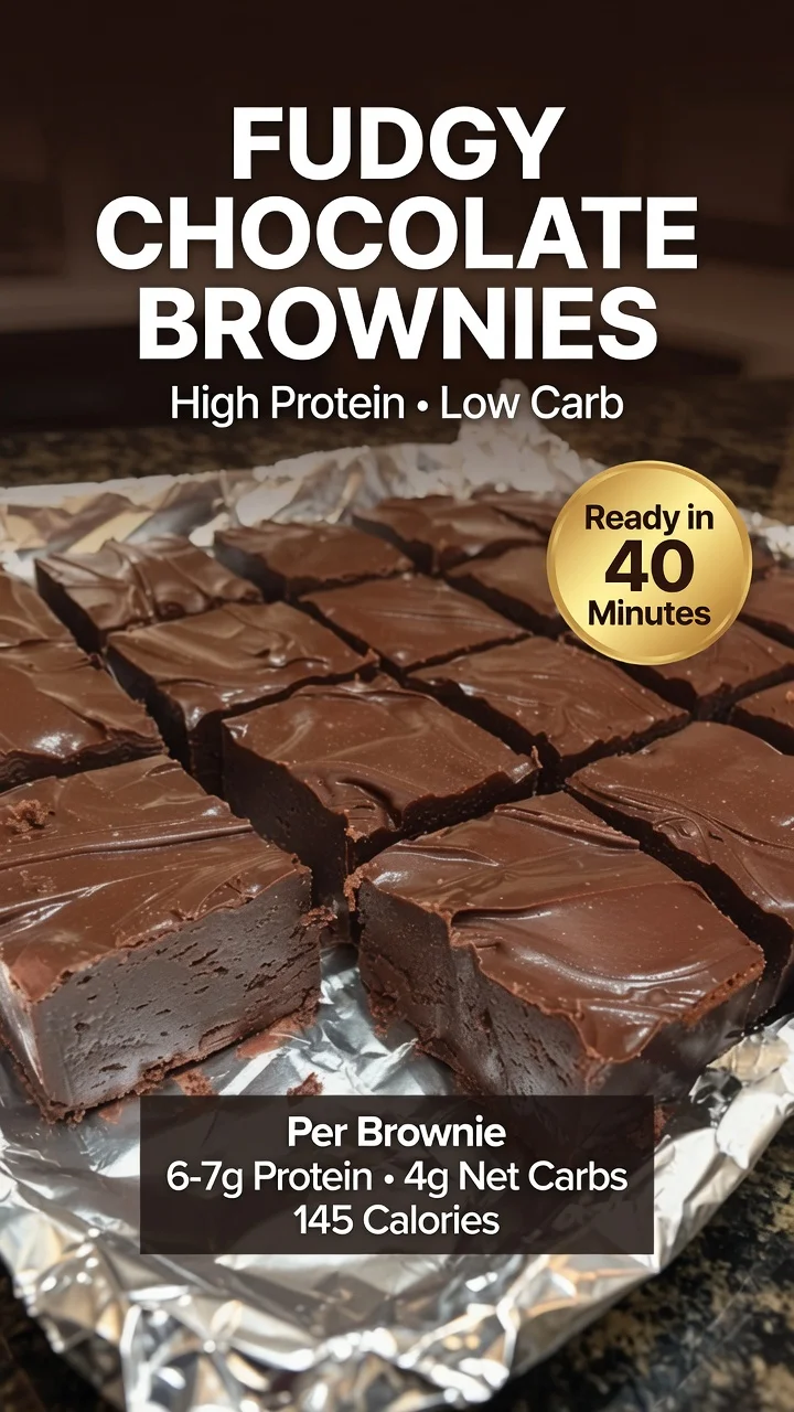 High-Protein Fudgy Chocolate Brownies