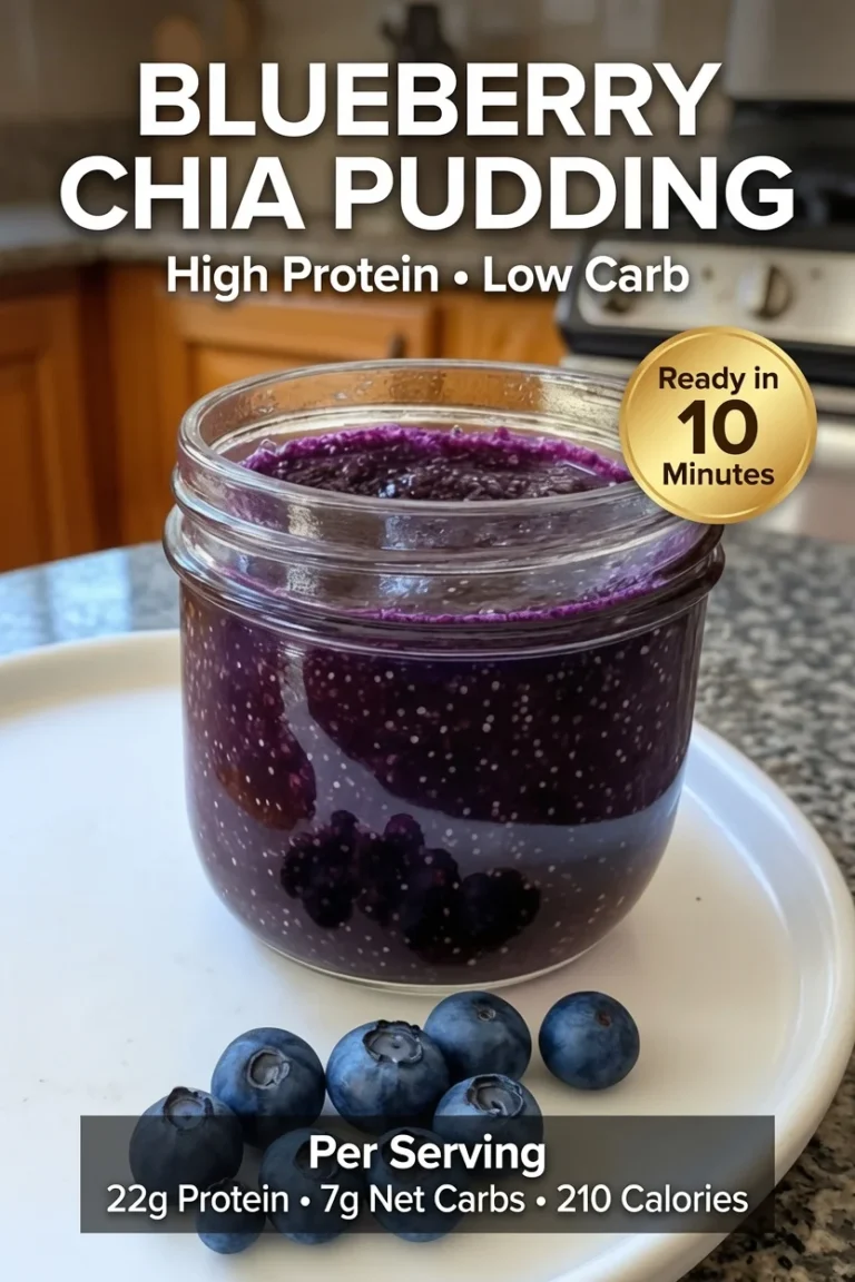 High-Protein Blueberry Chia Pudding