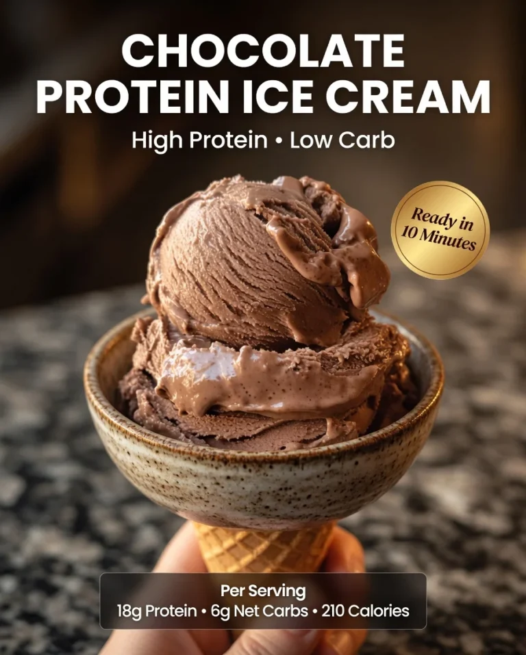 High-Protein Chocolate Protein Ice Cream