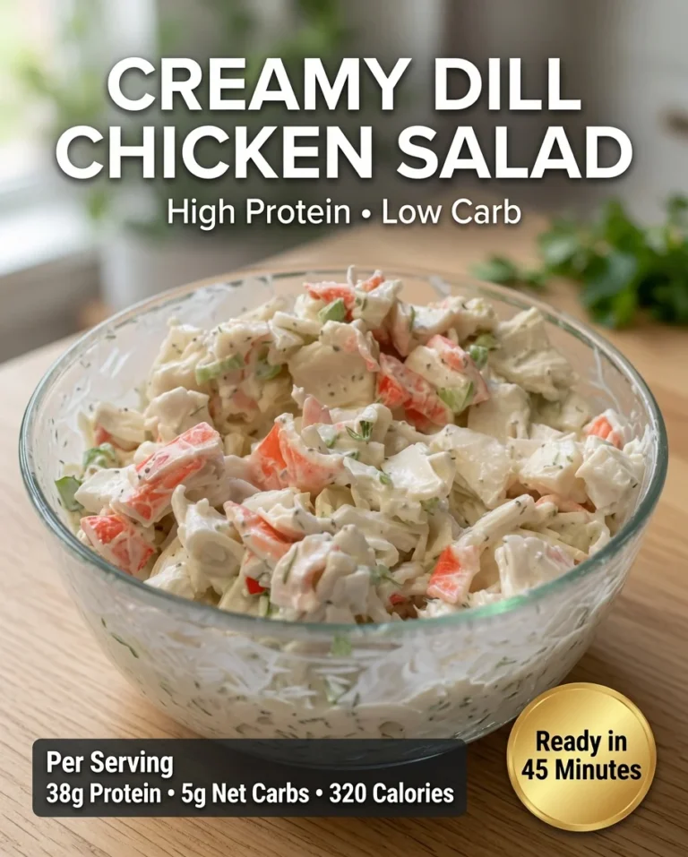 High-Protein Creamy Dill Chicken Salad