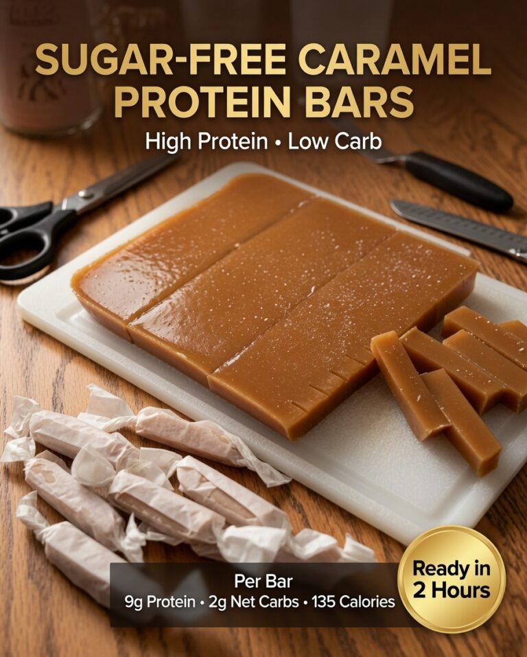 High-Protein Sugar-Free Caramel Protein Bars