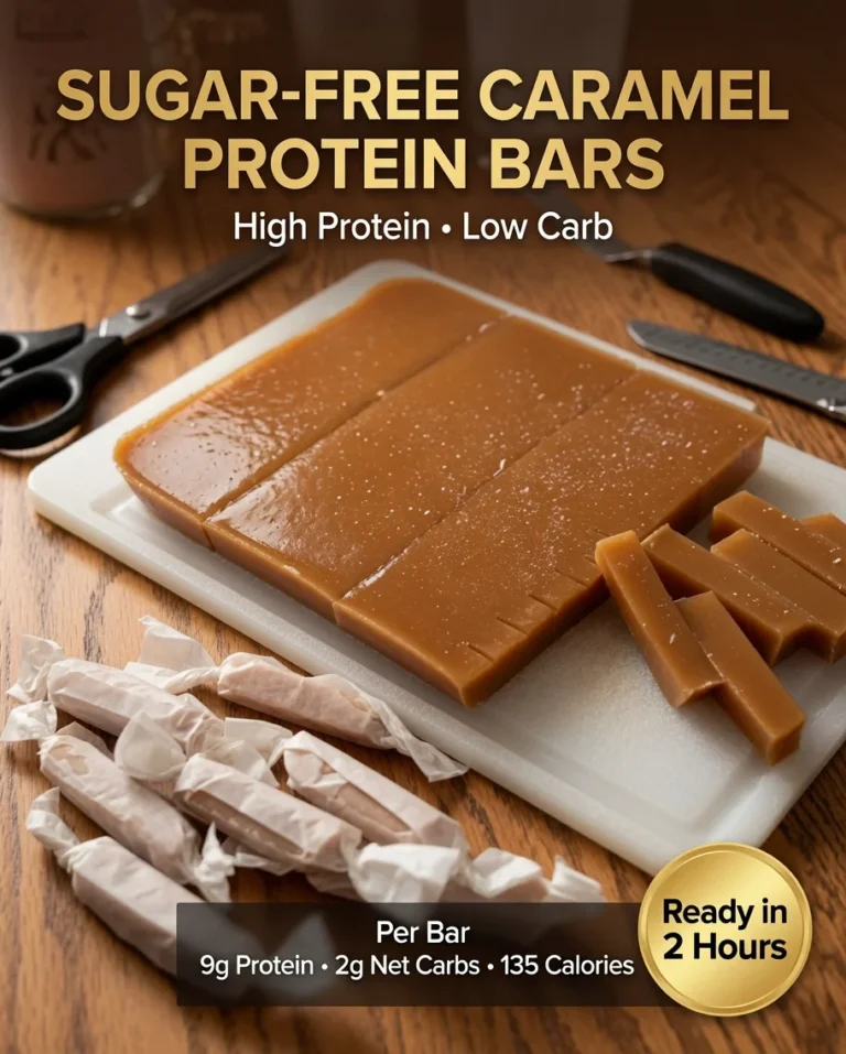 High-Protein Sugar-Free Caramel Protein Bars