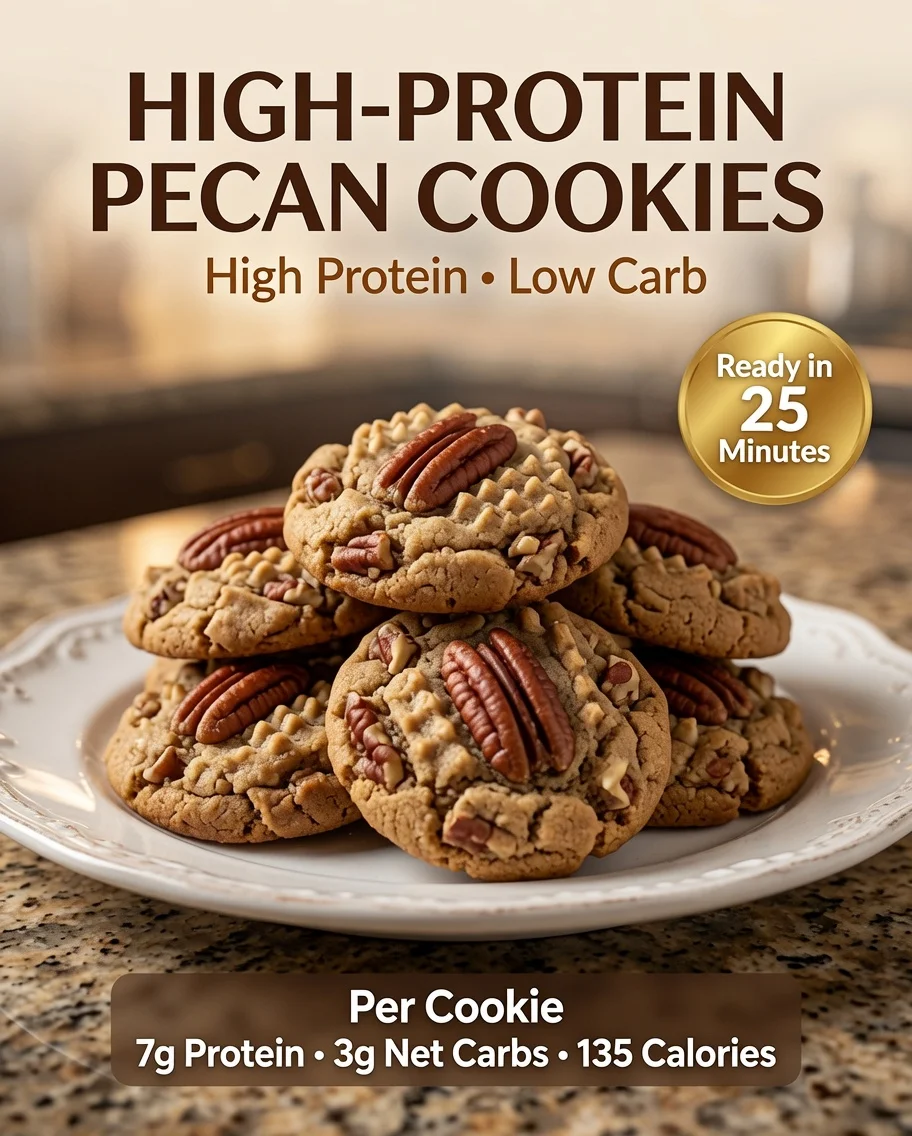 High-Protein Pecan Cookies