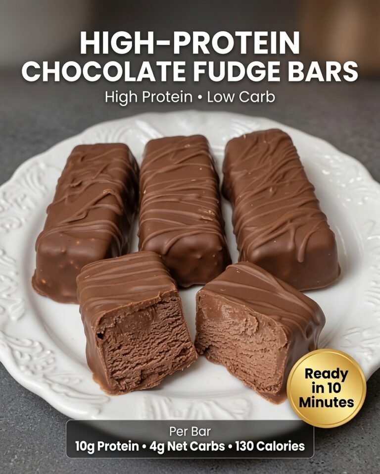 High-Protein Chocolate Fudge Bars