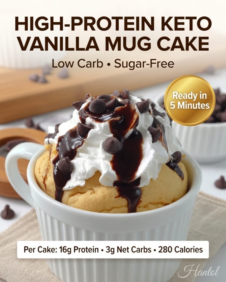 High-Protein Keto Vanilla Mug Cake