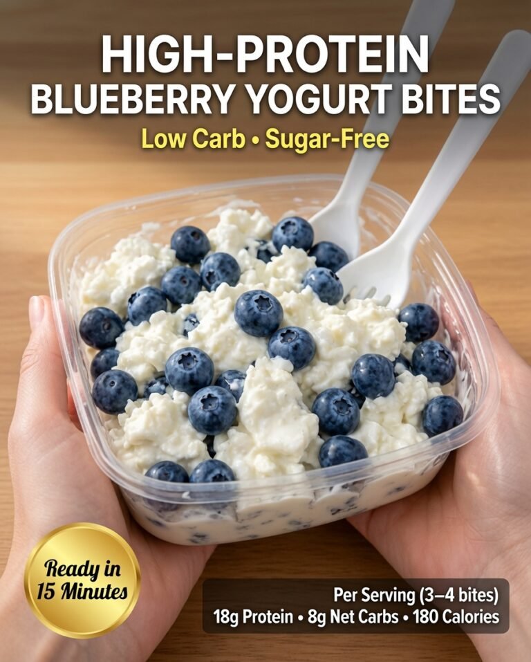 High-Protein Blueberry Yogurt Bites