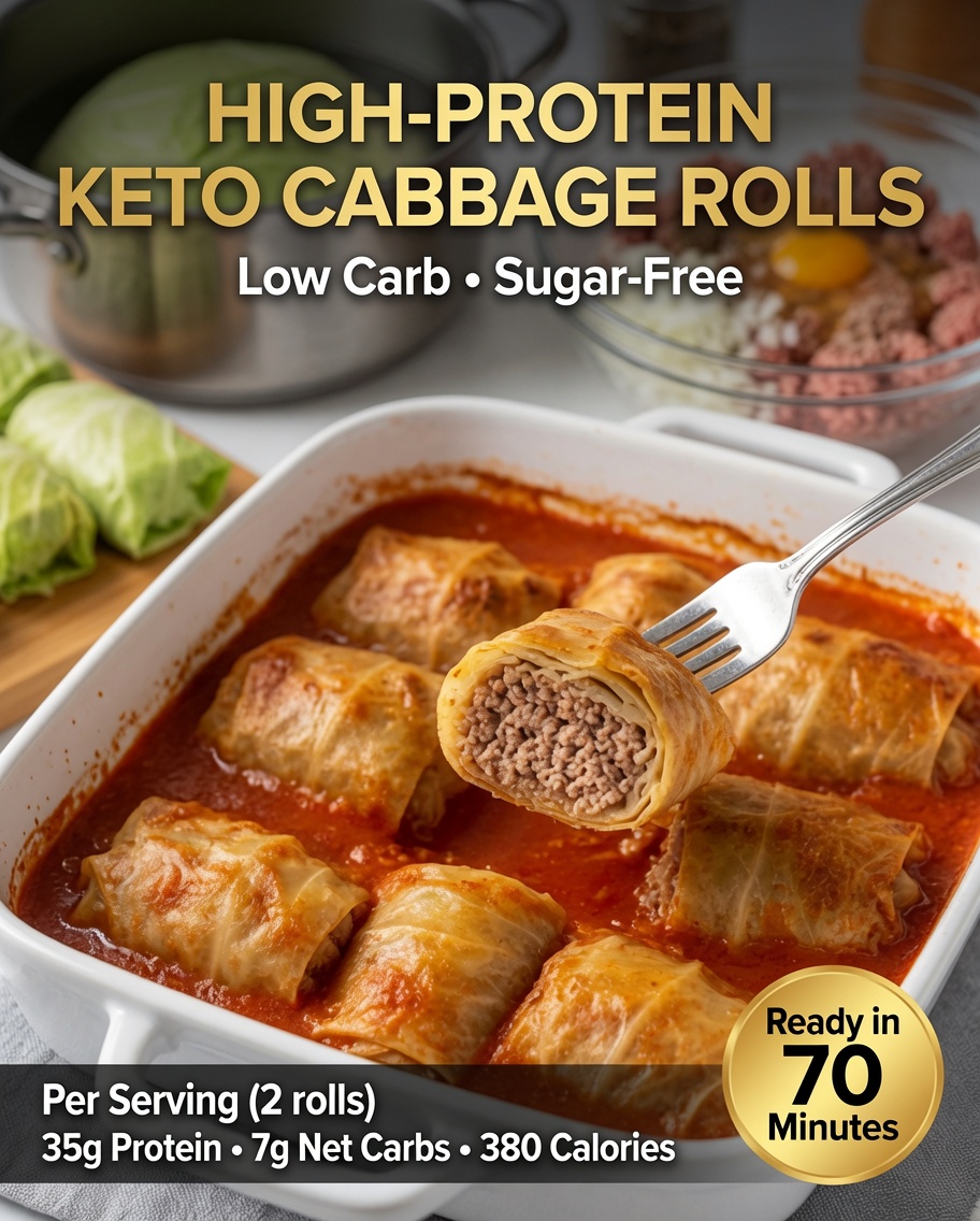 High-Protein Keto Cabbage Rolls