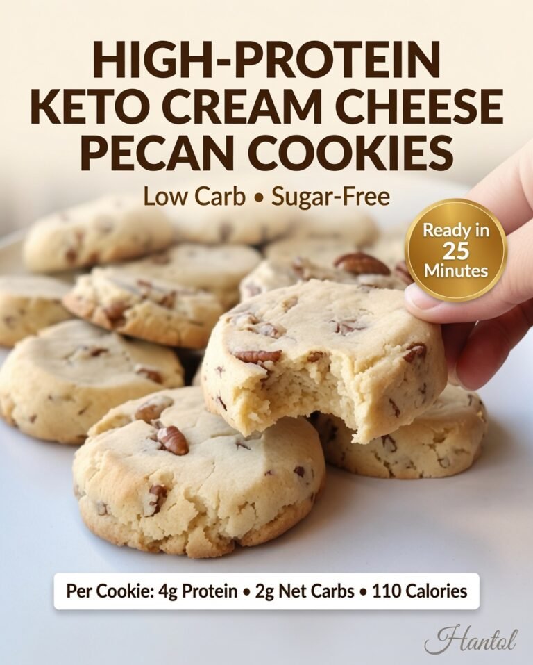 High-Protein Keto Cream Cheese Pecan Cookies