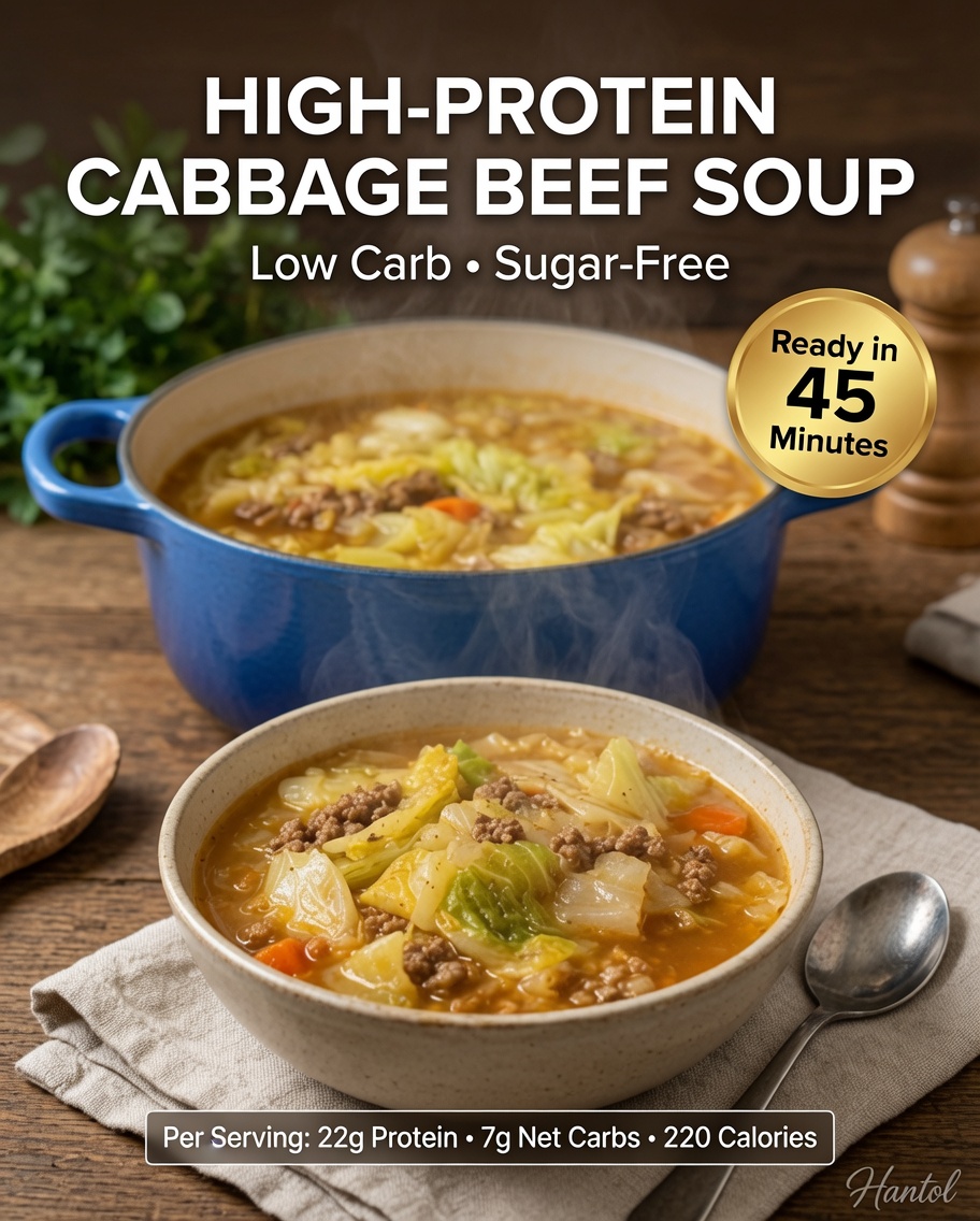 High-Protein Cabbage Beef Soup