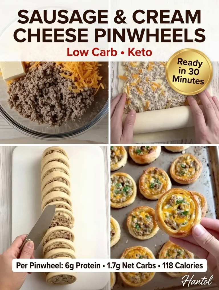 Sausage and Cream Cheese Pinwheels