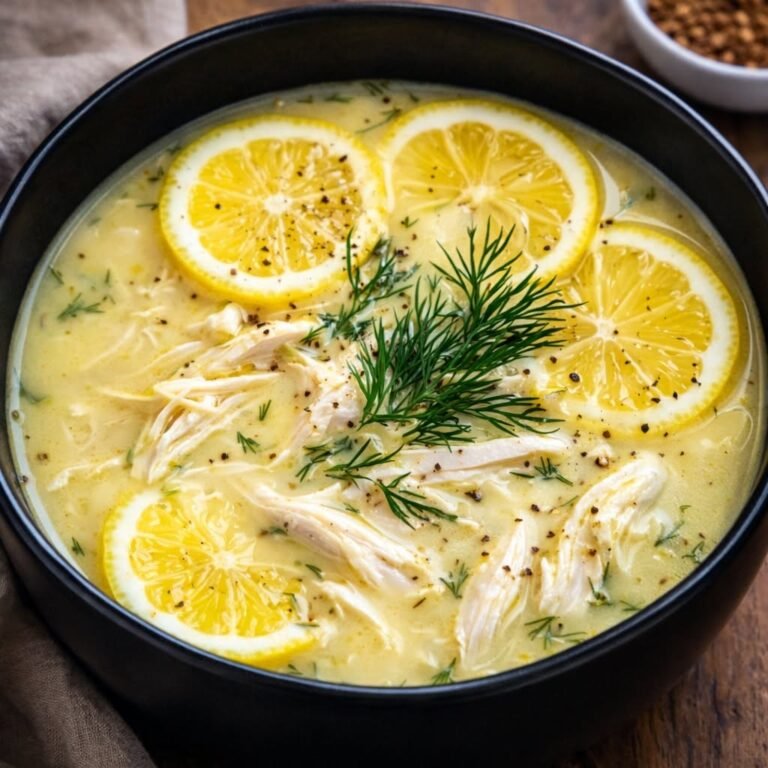 Creamy Lemon Chicken Soup