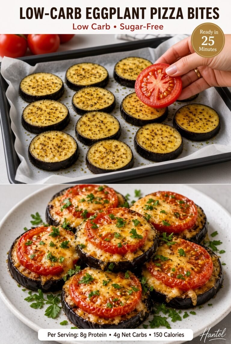 Low-Carb Eggplant Pizza Bites