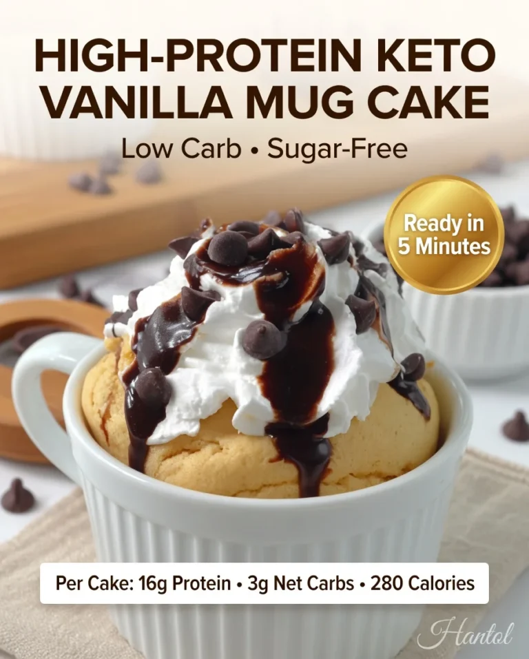 High-Protein Keto Vanilla Mug Cake