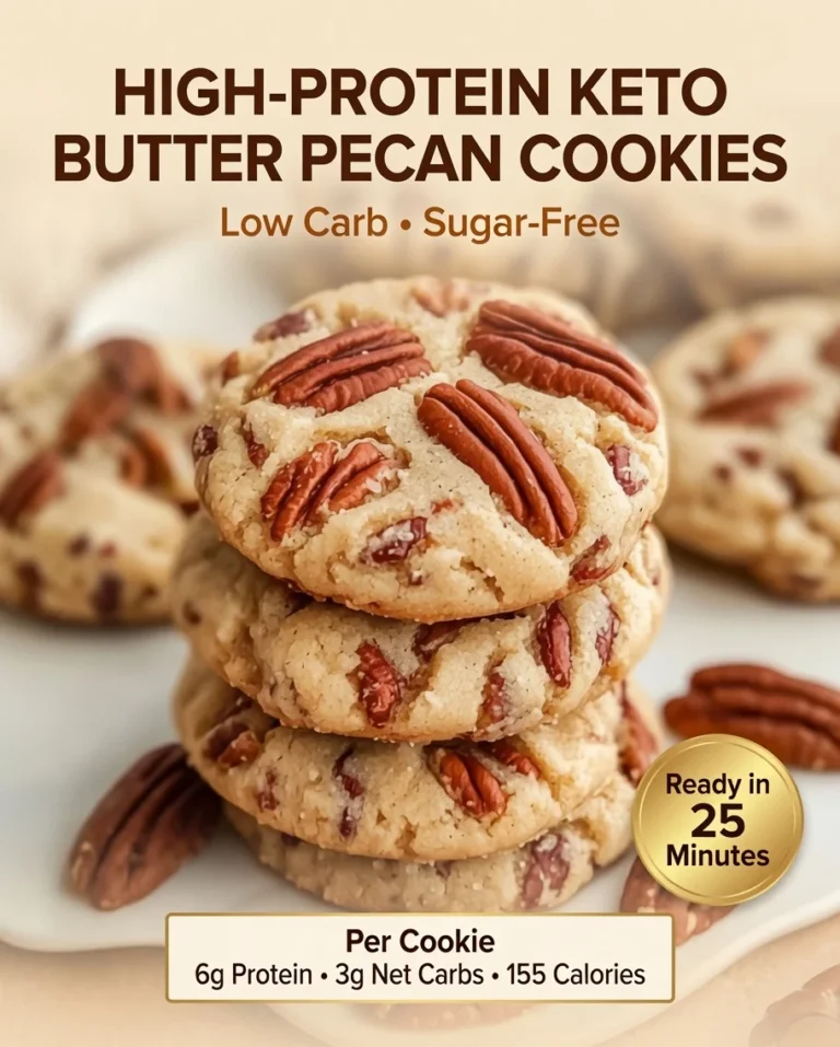 High-Protein Keto Butter Pecan Cookies