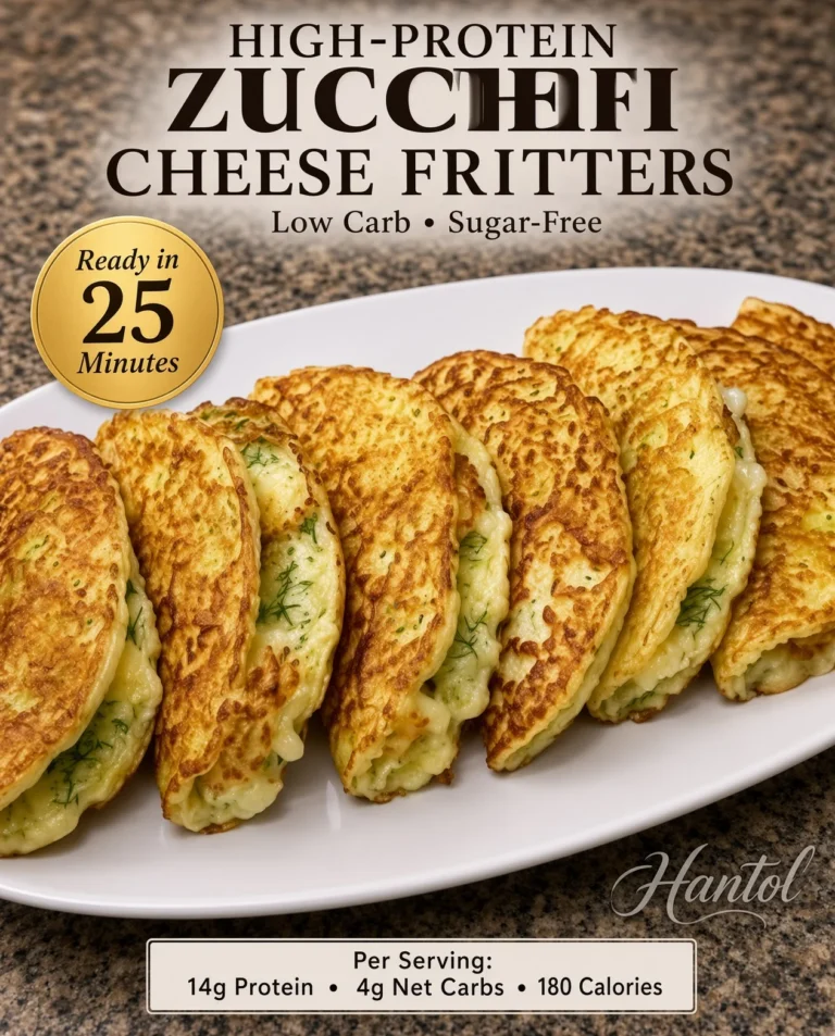 High-Protein Zucchini Cheese Fritters