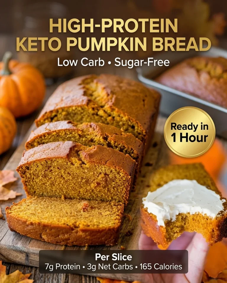 High-Protein Keto Pumpkin Bread