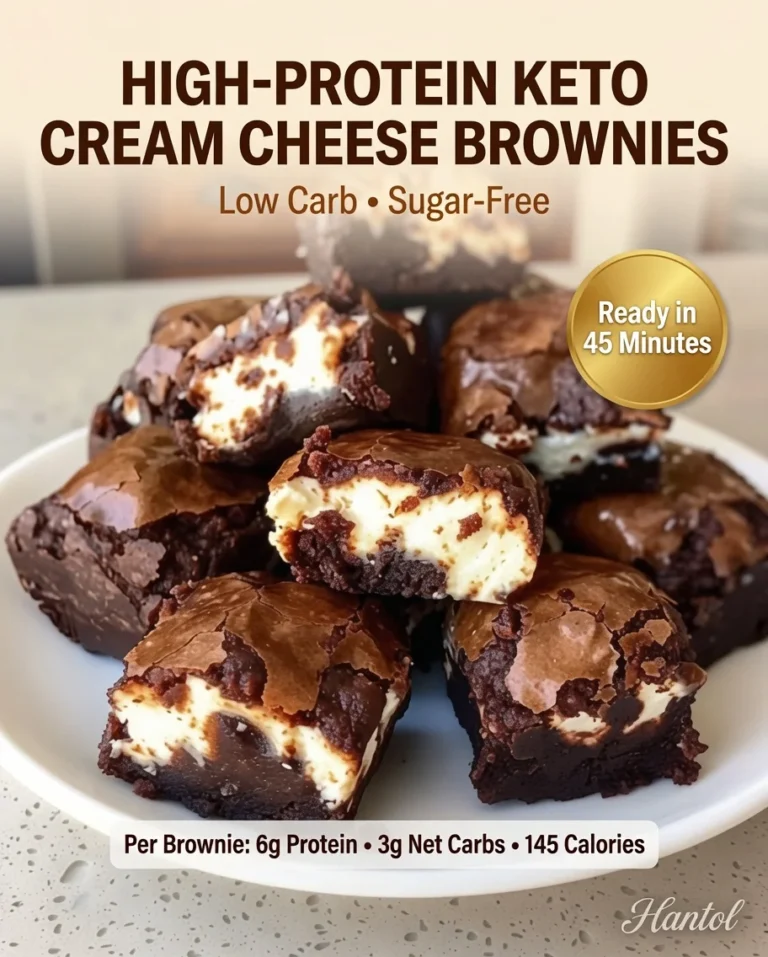 High-Protein Keto Cream Cheese Brownies
