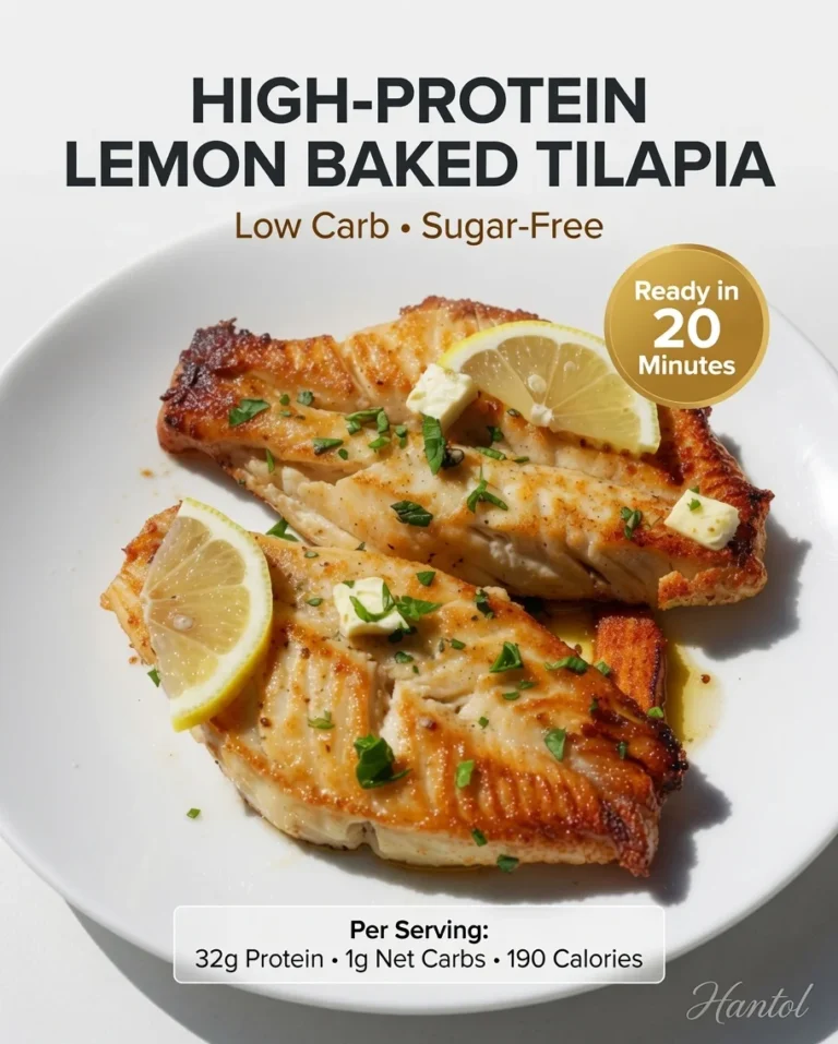 High-Protein Lemon Baked Tilapia