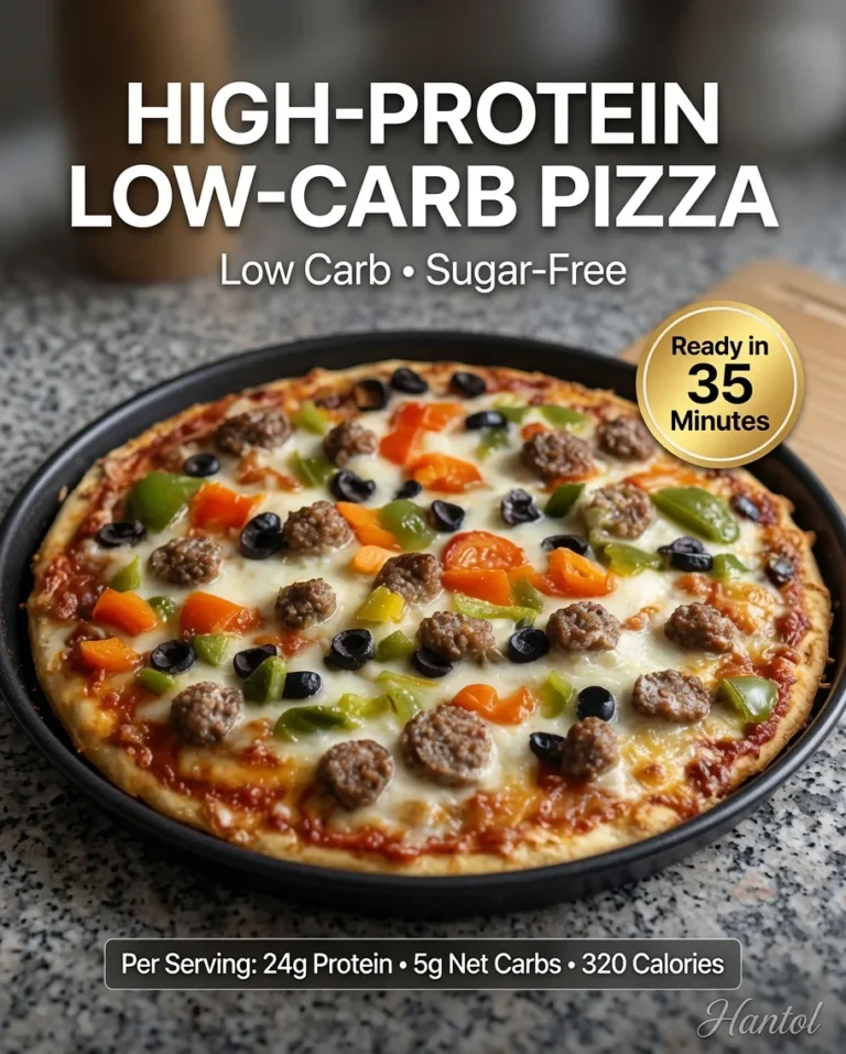 High-Protein Low-Carb Pizza