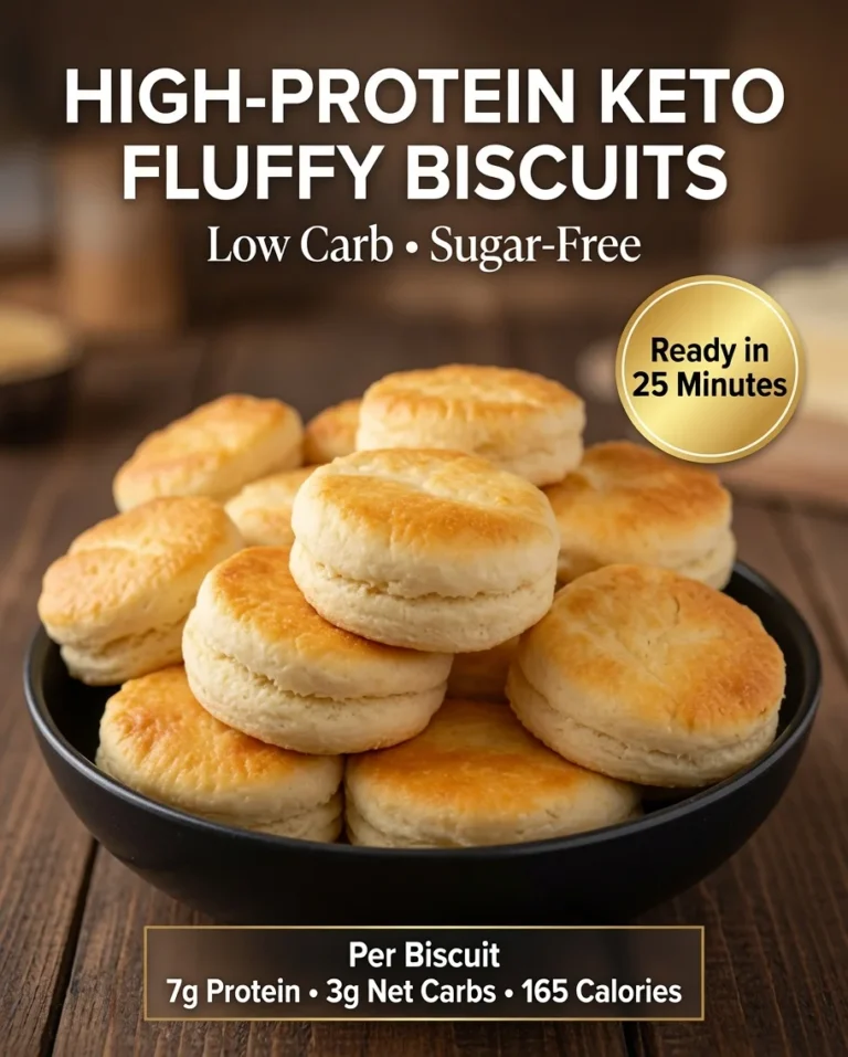 High-Protein Keto Fluffy Biscuits