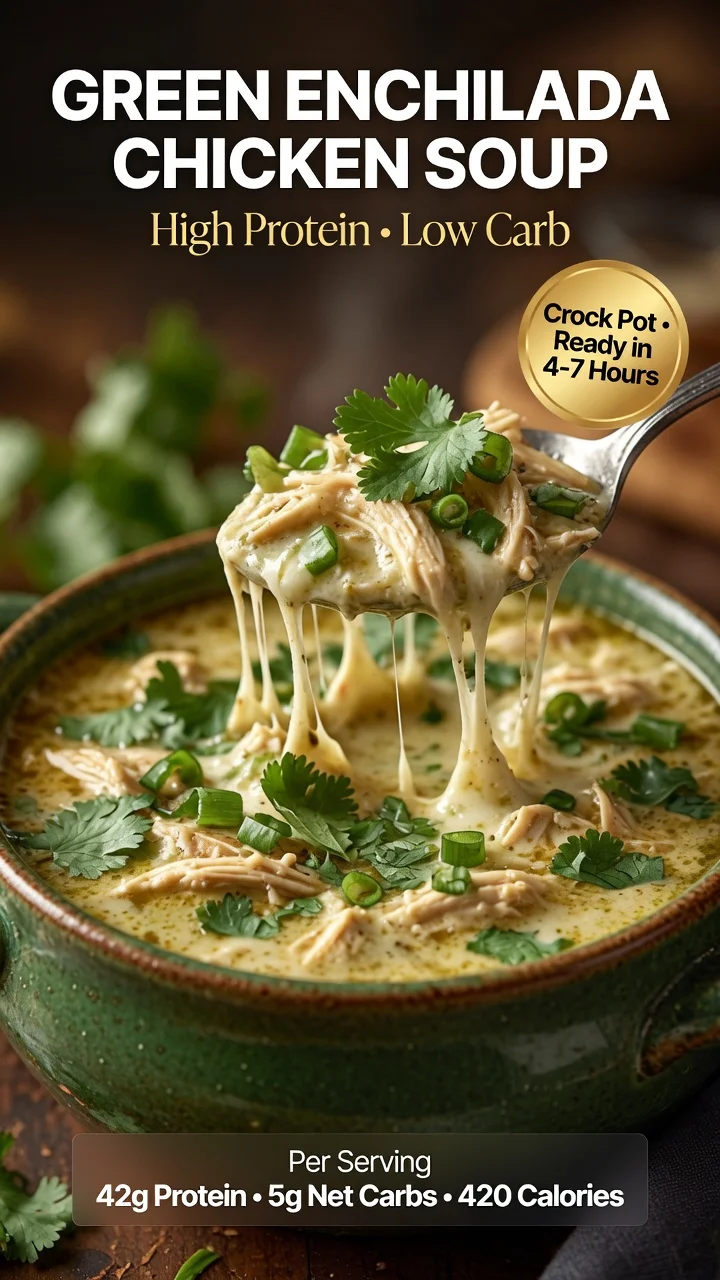 Green Enchilada Chicken Soup