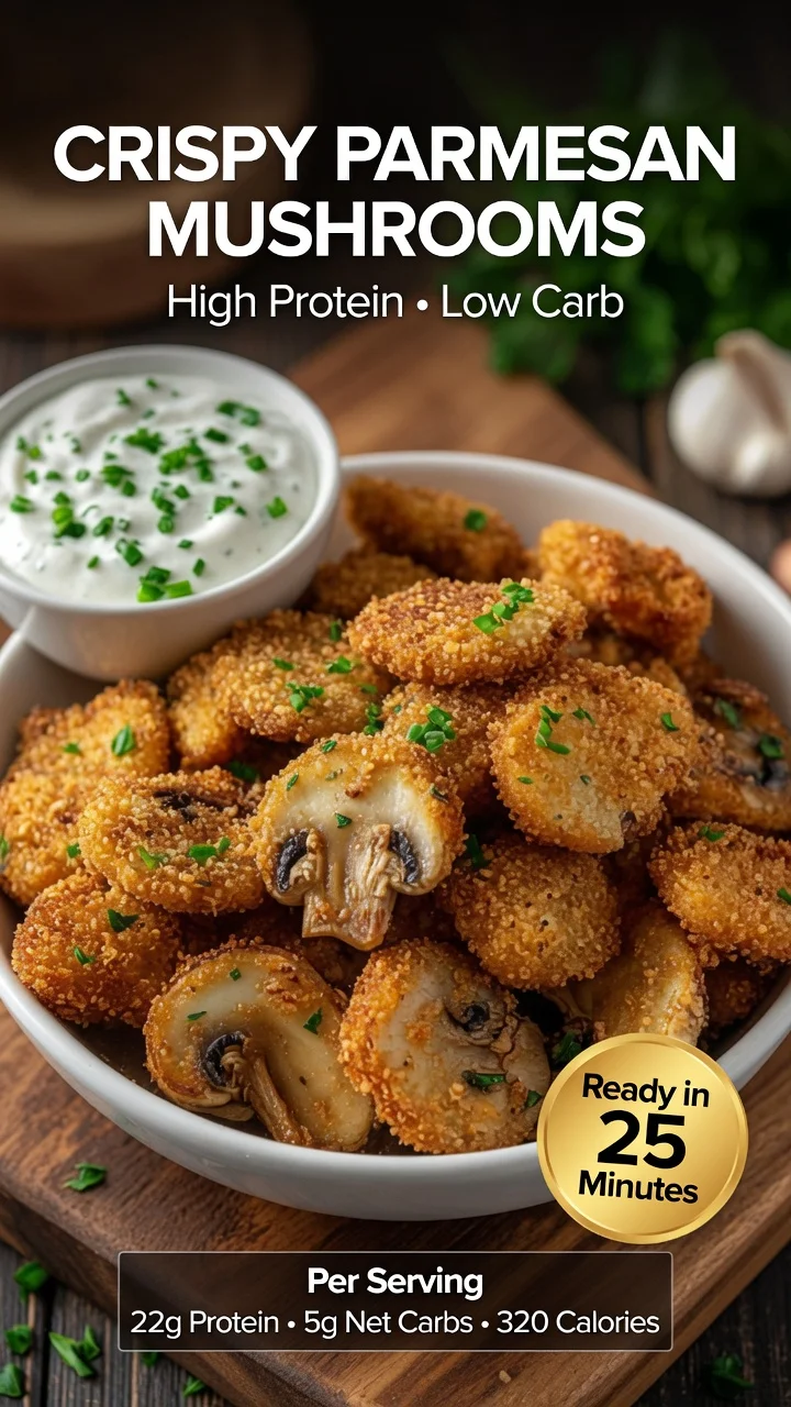Crispy Parmesan Mushrooms