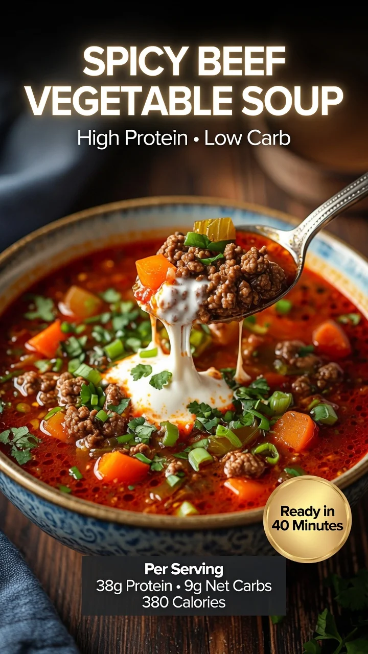 Spicy Beef Vegetable Soup