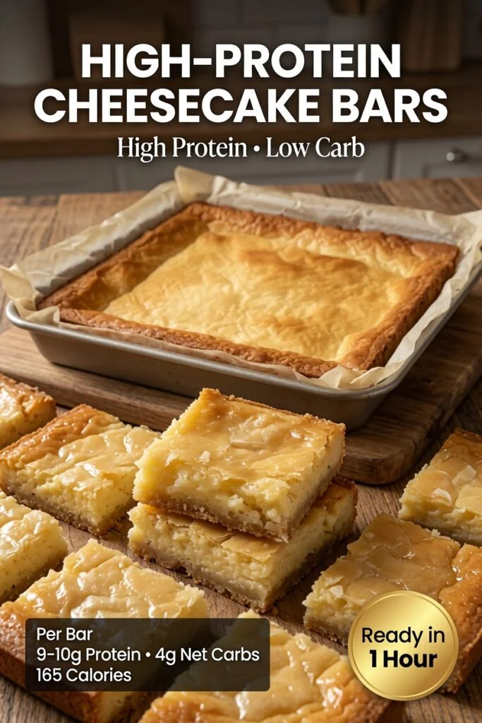 High-Protein Cheesecake Bars