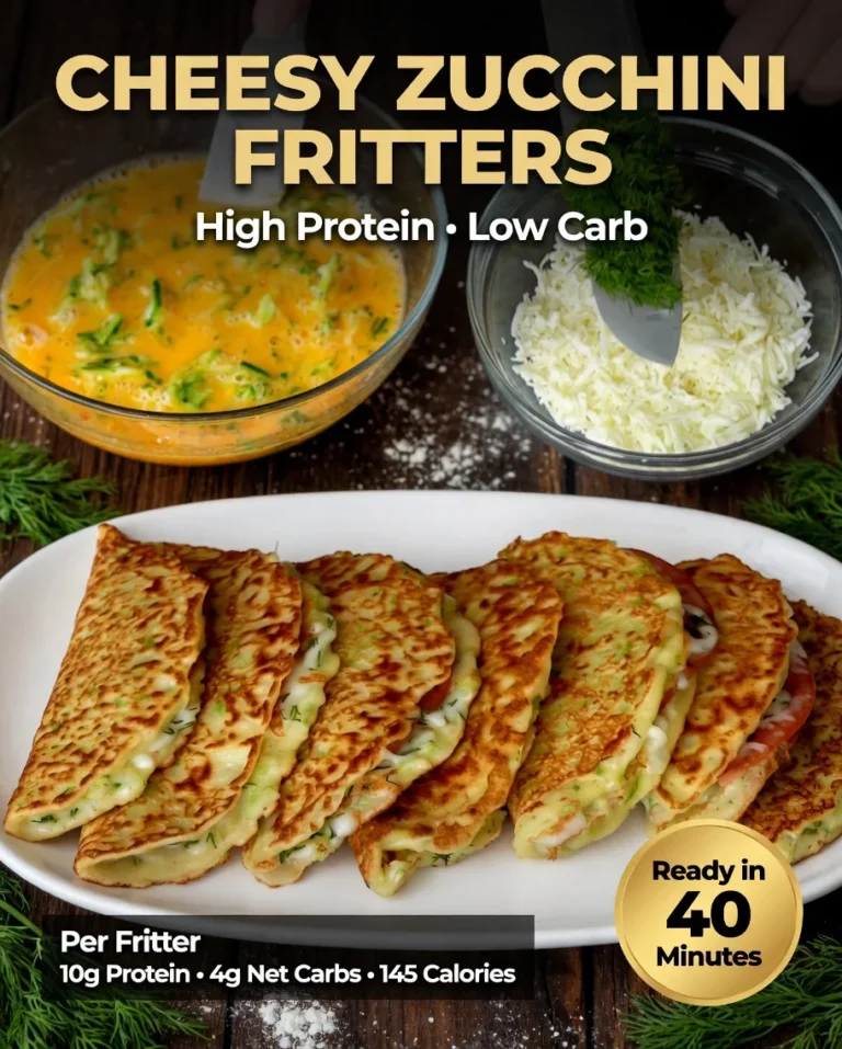 Cheesy Zucchini Fritters