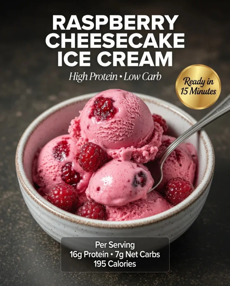 Raspberry Cheesecake Ice Cream