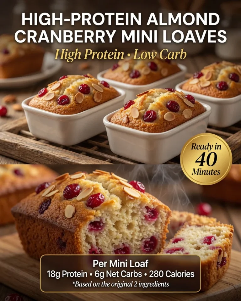 High-Protein Cranberry Mini Loaves