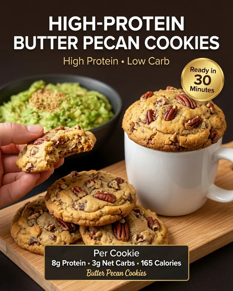 High-Protein Butter Pecan Cookies