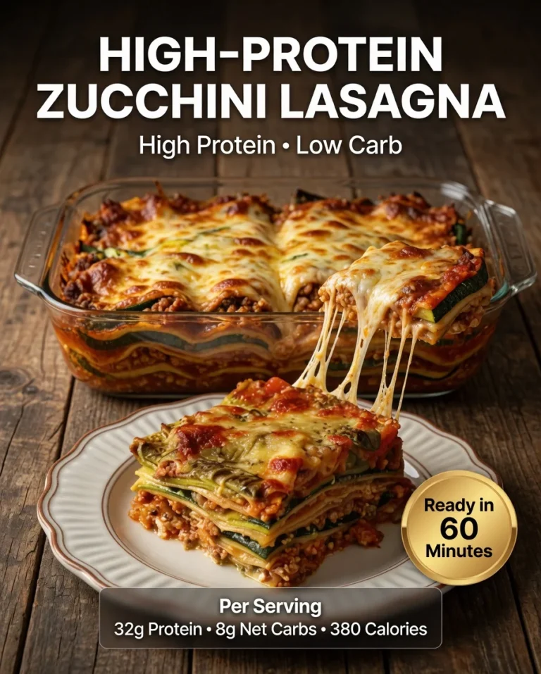 High-Protein Zucchini Lasagna
