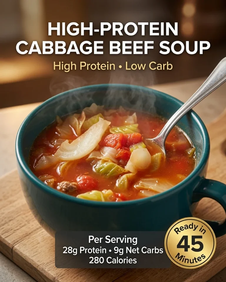 High-Protein Cabbage Beef Soup