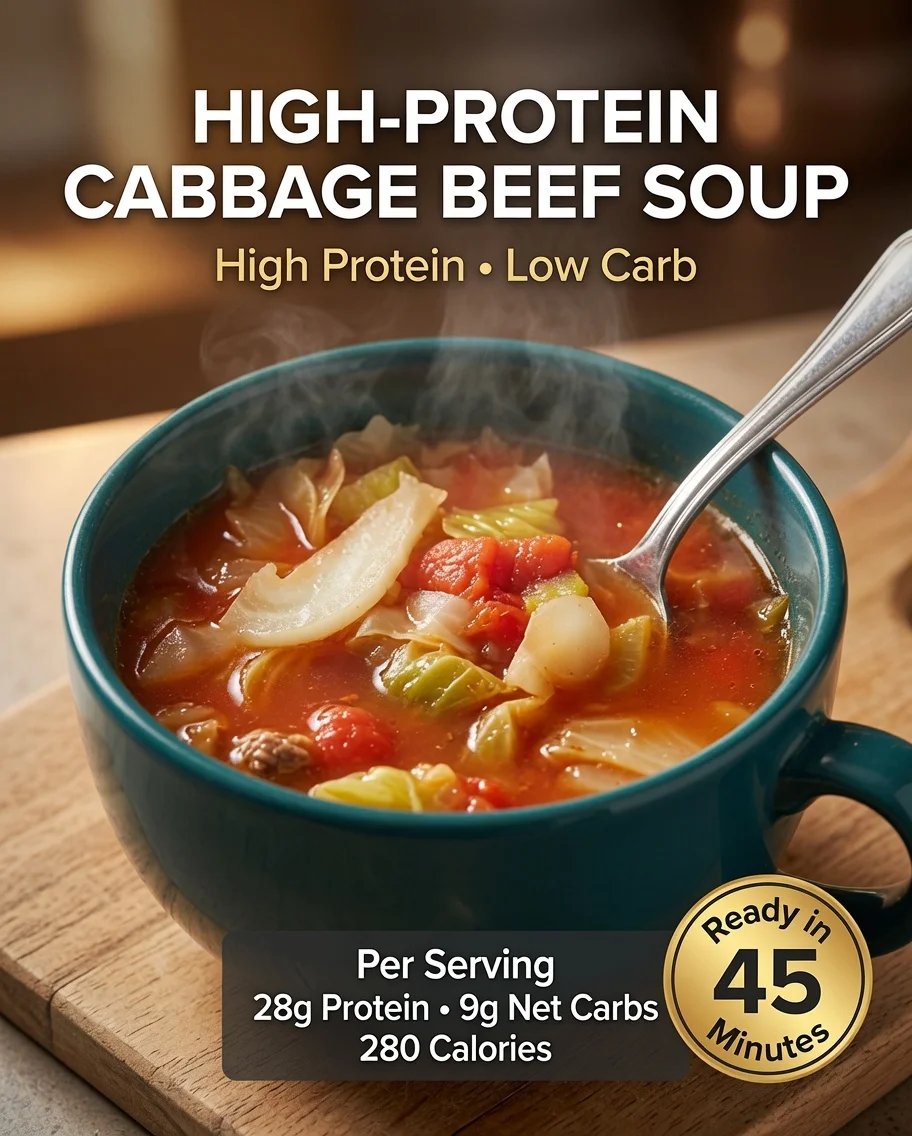 High-Protein Cabbage Beef Soup