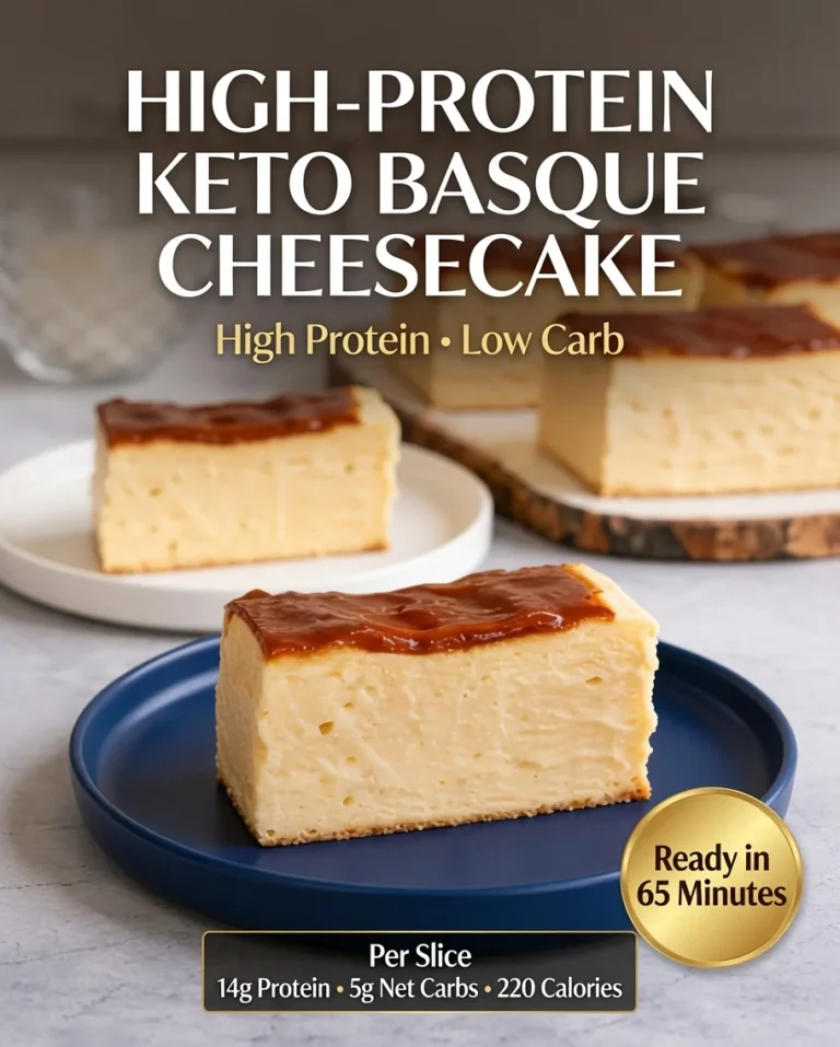 High-Protein Basque Cheesecake