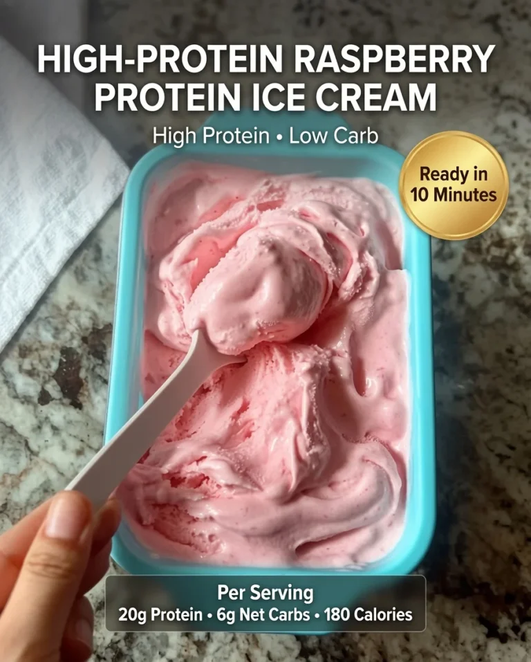 Raspberry Protein Ice Cream