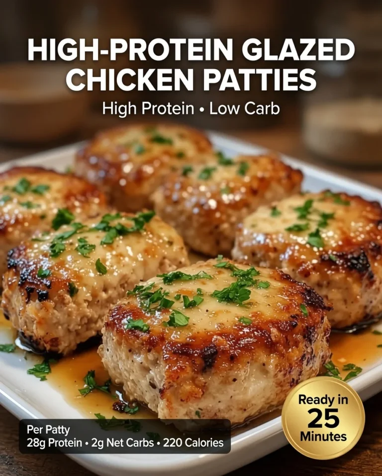 High-Protein Glazed Chicken Patties