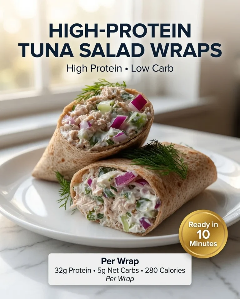 High-Protein Tuna Salad Wraps
