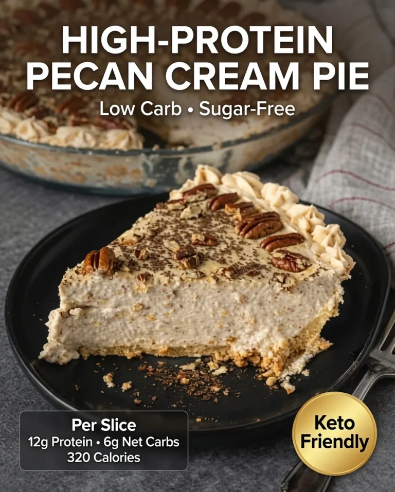 High-Protein Pecan Cream Pie