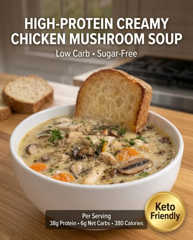 Creamy Chicken Mushroom Soup