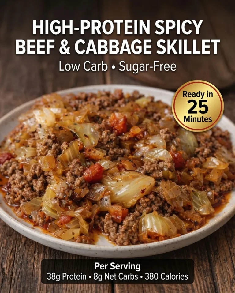 Spicy Beef and Cabbage Skillet