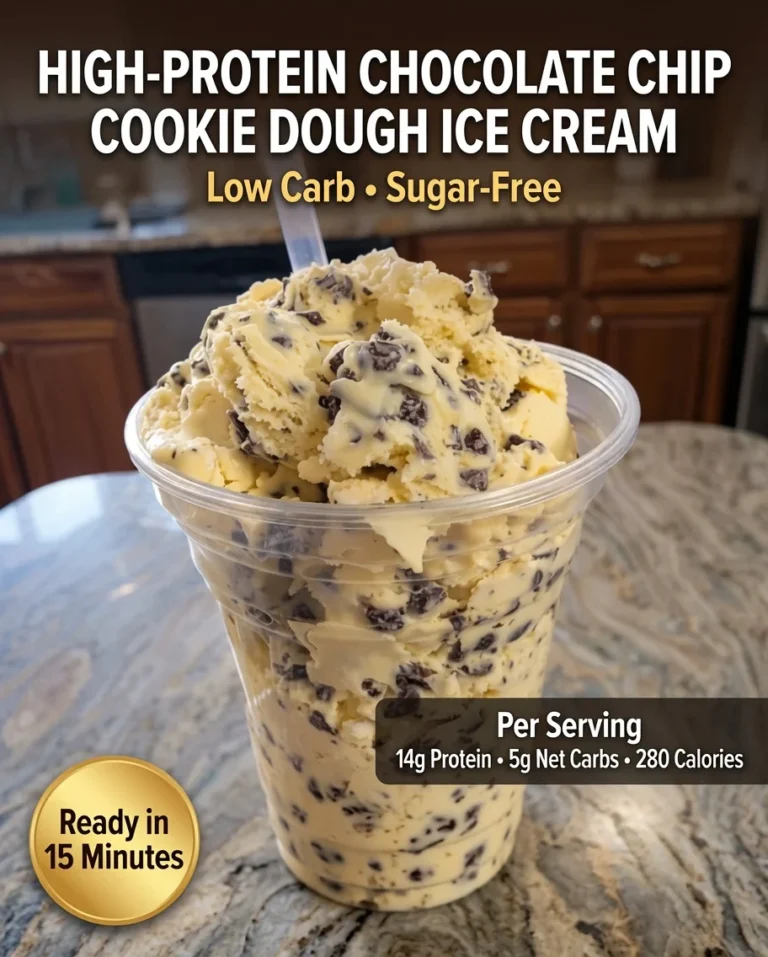 Chocolate Chip Protein Cookie Dough Ice Cream