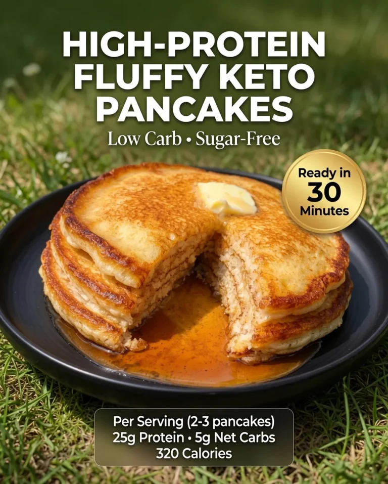 High-Protein Fluffy Keto Pancakes