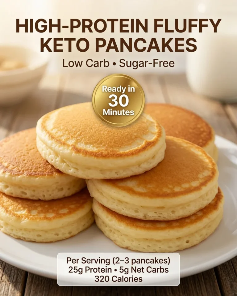 High-Protein Fluffy Keto Pancakes