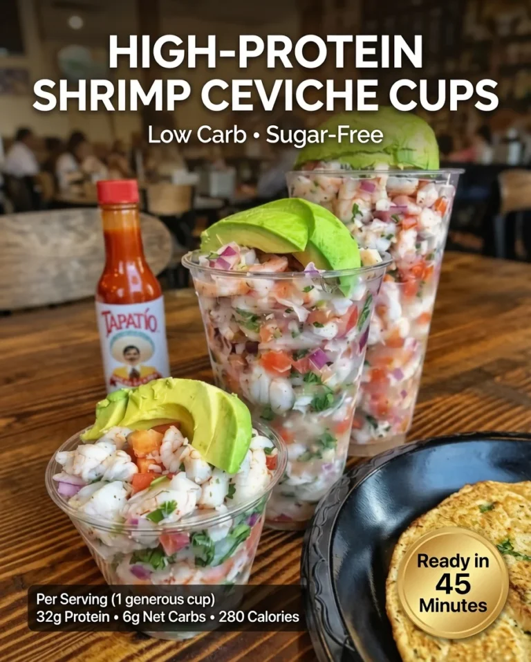 High-Protein Shrimp Ceviche Cups