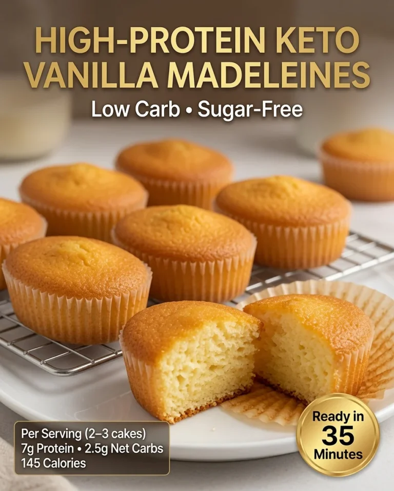 High-Protein Keto Vanilla Cupcakes